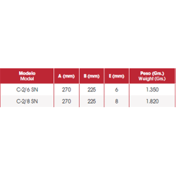 REJAS PIÑA C- 2 1513-A 6 MM SN  2