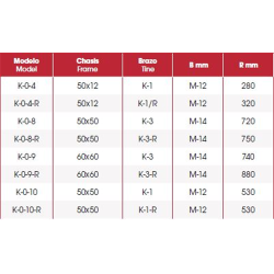 BRIDA PIÑA K-0- 9  60x60  45x12  2