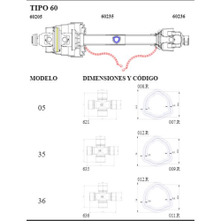 TRANSMHOMOCINE 60235/1200/KH/651EB-X351 1200mm 