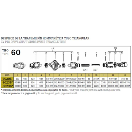 TRANSMHOMOCINE 60235/1200/KH/651EB-X351 1200mm 