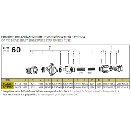 TRANSMHOMOCINE 60235/1200/KH/651EB-X351 1200mm 