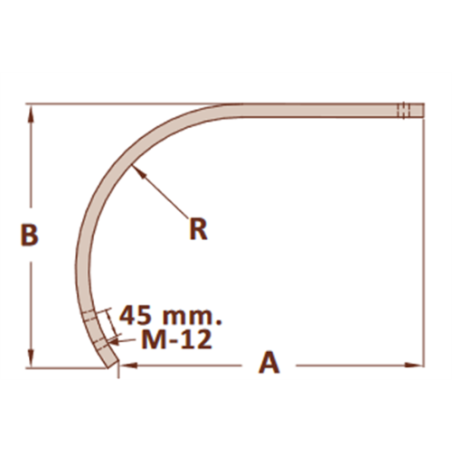 BRAZOS CHISSEL CASAMAYOR 35x35 464-I 
