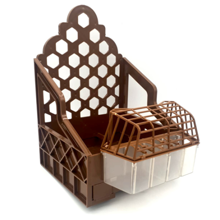 CASILLERO MARRON JAULA PERDIZ PLASTICO 