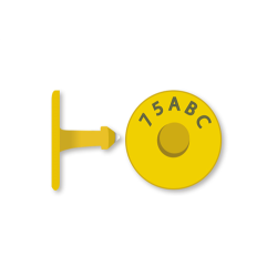 CROTAL BOTON MACHO AMARILLO  